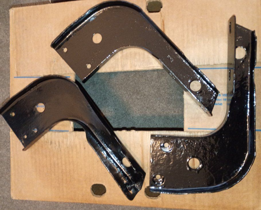 OEM 3rd Gen Toyota 4Runner Running Board Brackets (Set of 6) - POR-15 Treated