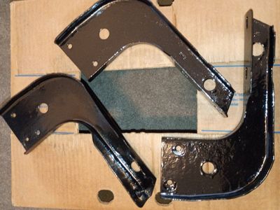 OEM 3rd Gen Toyota 4Runner Running Board Brackets (Set of 6) - POR-15 Treated