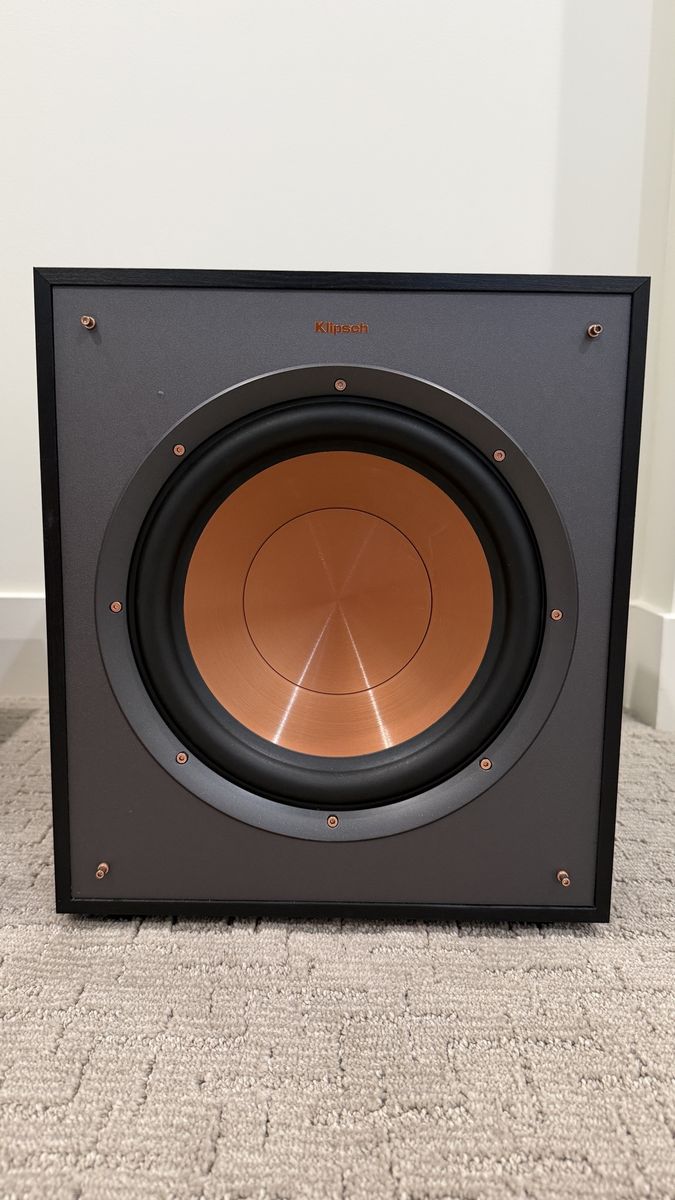Klipsch R-100SW 10" 300W Home Theater Powered Subwoofer Black
