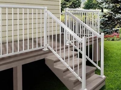 New Peak Aluminum Handrail Kit 6ft White