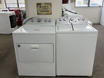 Good Whirlpool White Top Load Washer & Dryer Set