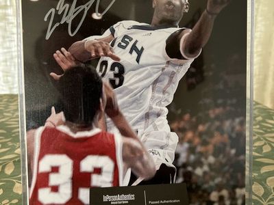 LeBron James Saint Mary’s High School Autograph Basketball Auto Photograph Hand Signed with COA card and Hologram Sticker