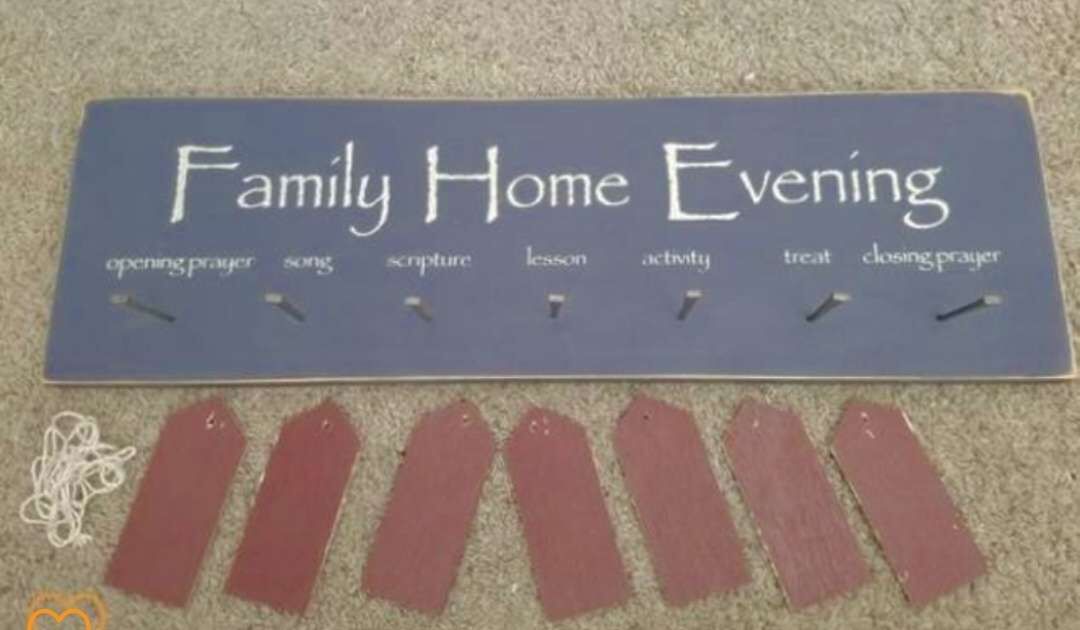 Family Home evening Chart