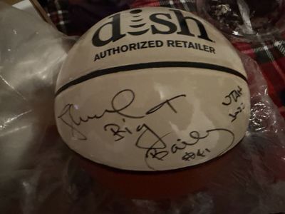 DISH Authorized Retailer Autographed Basketball - Utah Jazz, Thurl Bailey big T Signed Memorabilia