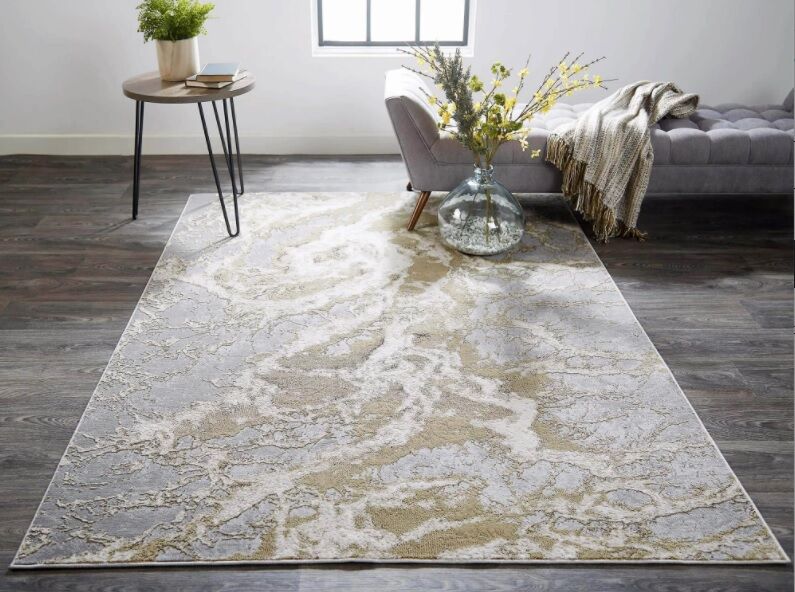 Feizy Jewel Area Rug 8' x 11' Beige/Gray #22033