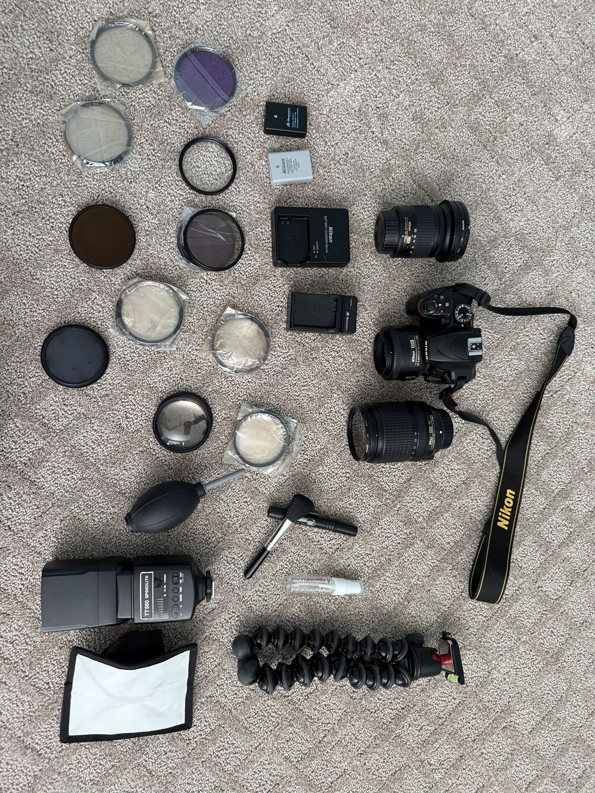 Nikon D3400 Camera Bundle – 3 Lenses, Tripod, Flash, Filters – Complete Starter Kit