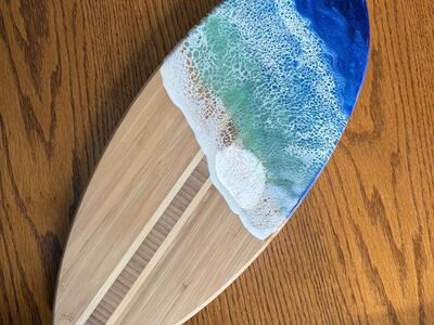 Surfboard Charcuterie cutting board $20 cash/venmo in Draper