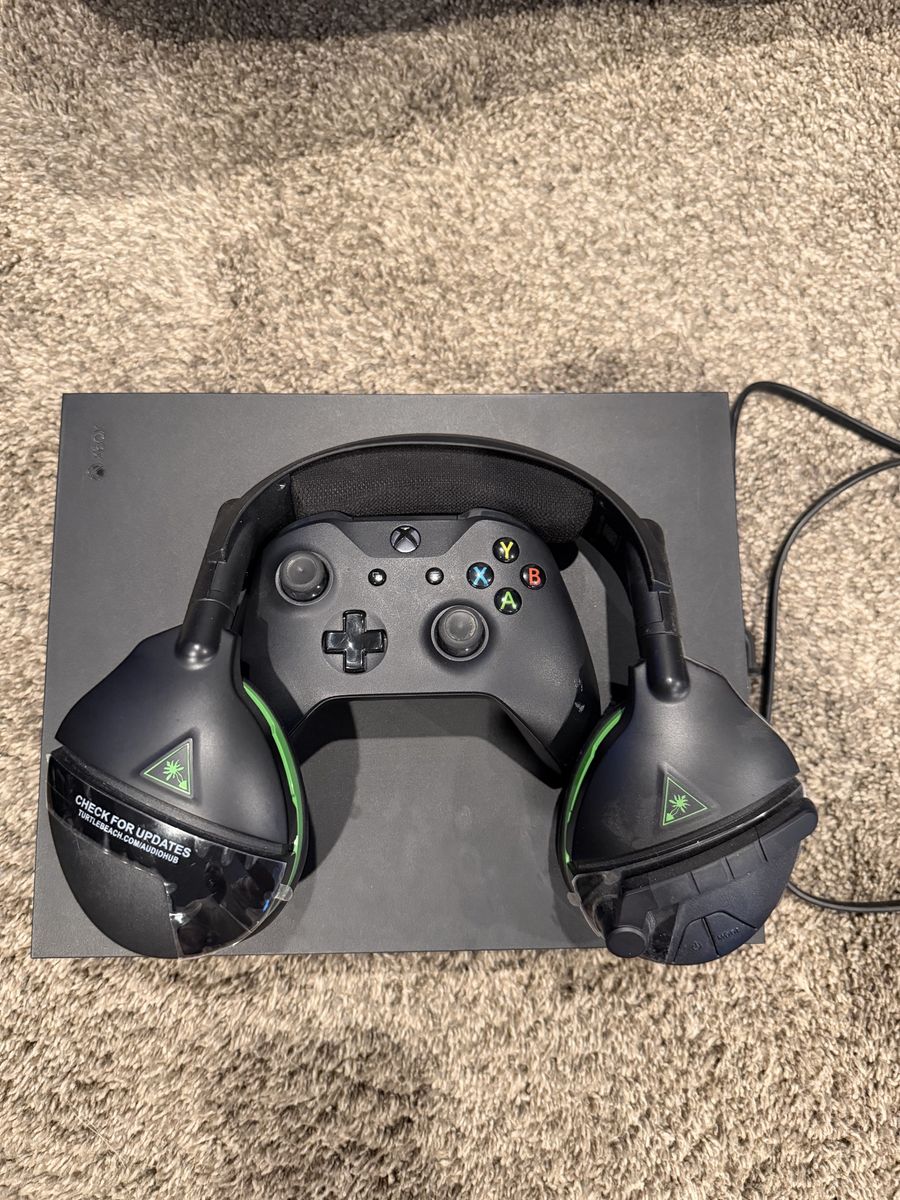 Microsoft Xbox One X 1TB Console with Wireless Controller & Turtle Beach Headset