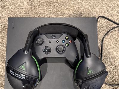 Microsoft Xbox One X 1TB Console with Wireless Controller & Turtle Beach Headset