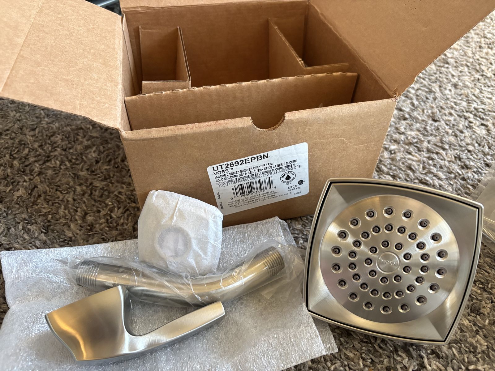 New! Moen Shower Only trim Brushed Nickel