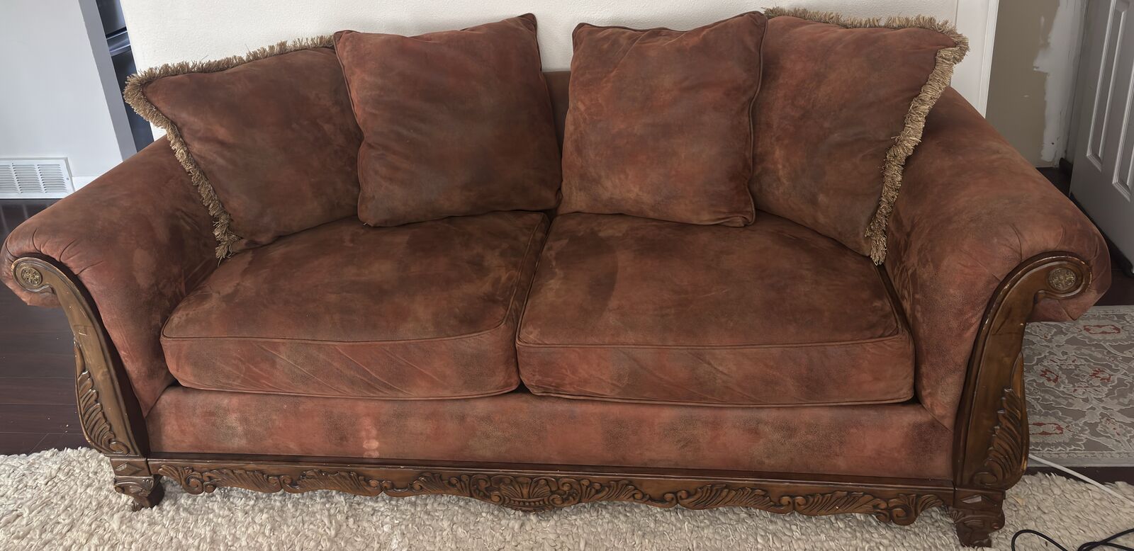 Beautiful Comfortable Couch And Loveseat