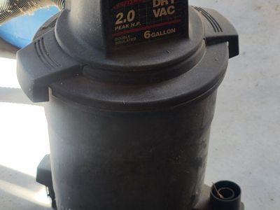 Craftsman 6 Gallon 2.0 Peak HP Wet/Dry Vac - Double Insulated Shop Vacuum