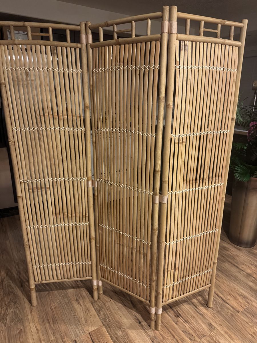 Bamboo room divider