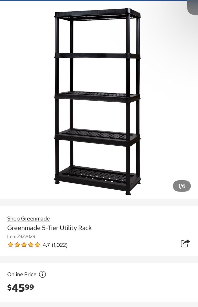 Greenmade 5 Tier Shelving Units