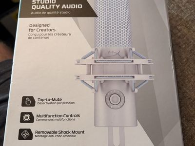 HyperX QuadCast 2 USB Gaming Microphone - Studio Quality Audio, Tap-to-Mute, Multi-platform