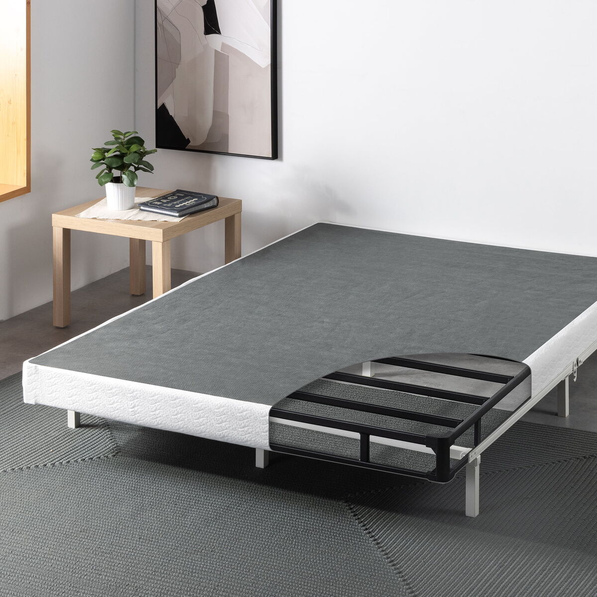 Zinus 5" Metal Smart Box Spring with Quick Assembly, Mattress Foundation, Full