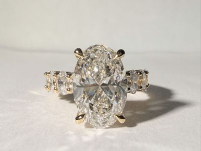 Oval Cut Lab Grown Diamond Ring