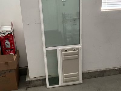 Pet Door and glass insert for sliding glass door