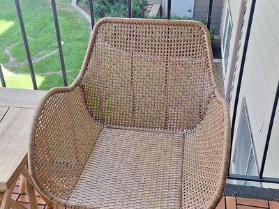 Like New rattan Indoor/ Outdoor chair ‐ 2 available.