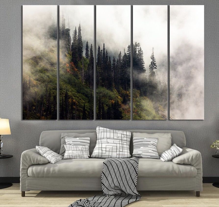High Quality Canvas Art- Misty Forest
