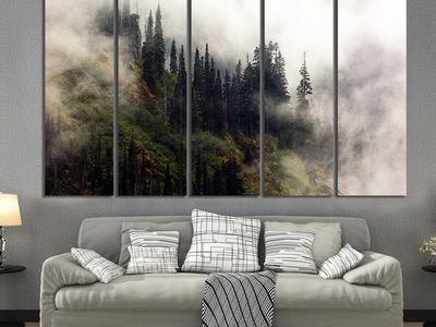 High Quality Canvas Art- Misty Forest