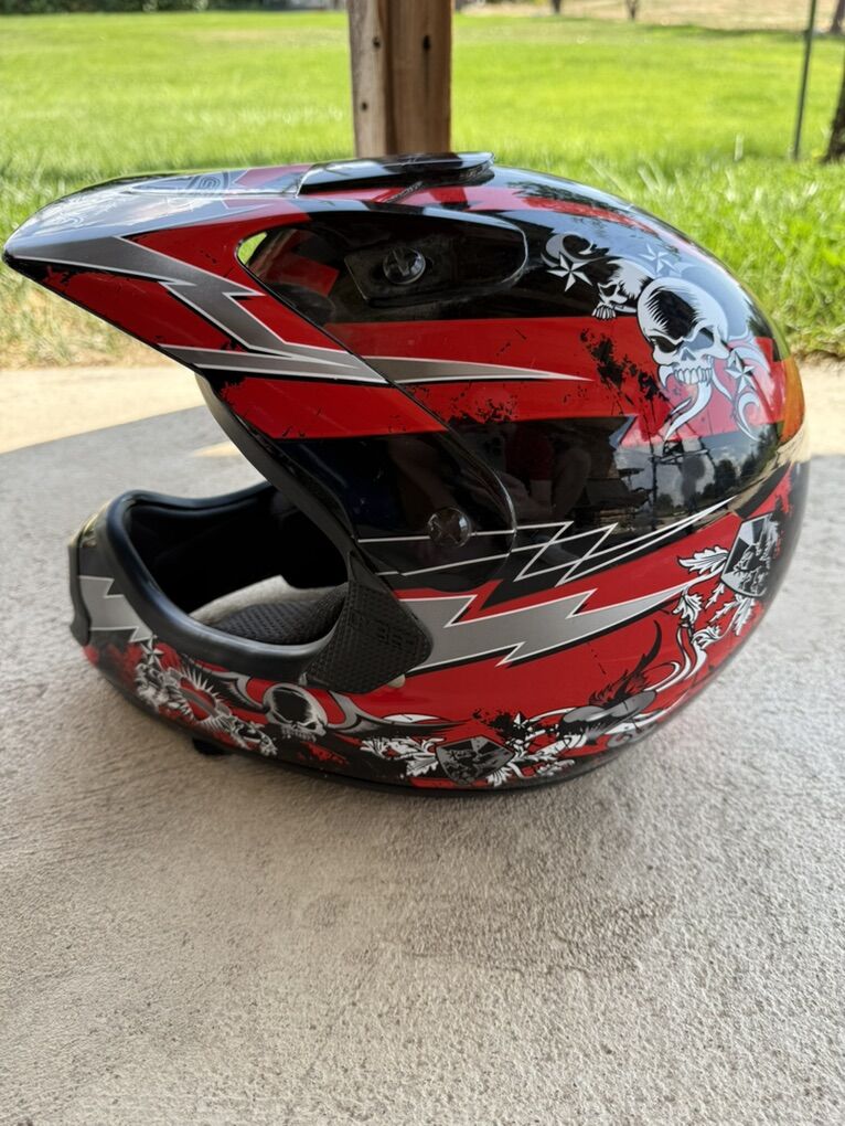 Cyber Skulls Moto X Helmet Large