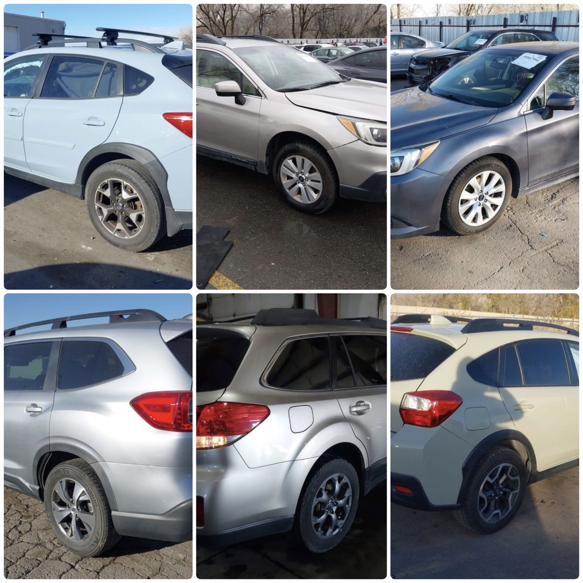 SUBARU’S  PARTING OUT. “ NO CATS AVAILABLE “