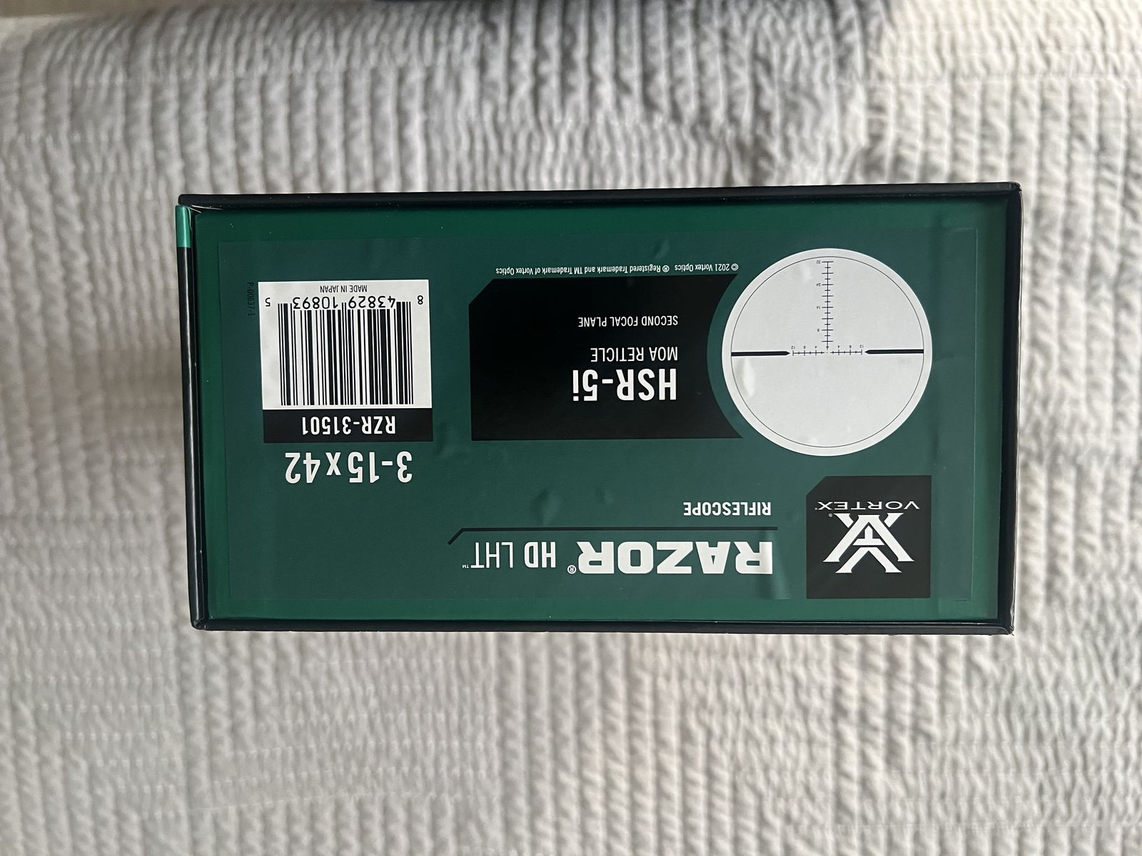 Vortex Razor 3-15x42 HSR-5i MOA reticle rifle scope