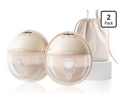 Paruu P16 Pro Wearable Hands-Free Breast Pump 2-Pack - Champagne
