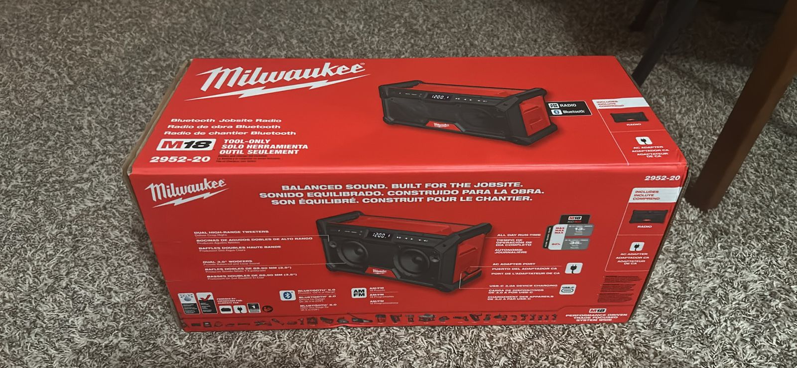 Milwaukee job site radio