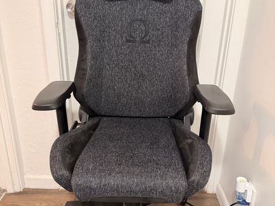 Secretlab OMEGA Gaming Chair - Black/Grey Fabric, Ergonomic Adjustable Recliner