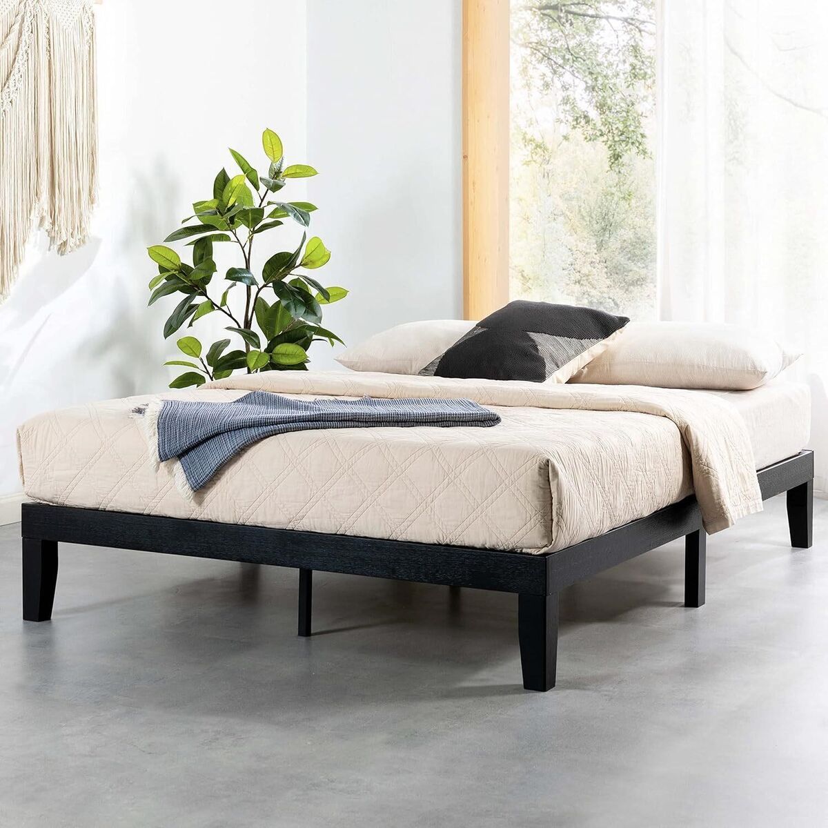 Mellow Naturalista Platform Bed - Black - Cal King - New in Box