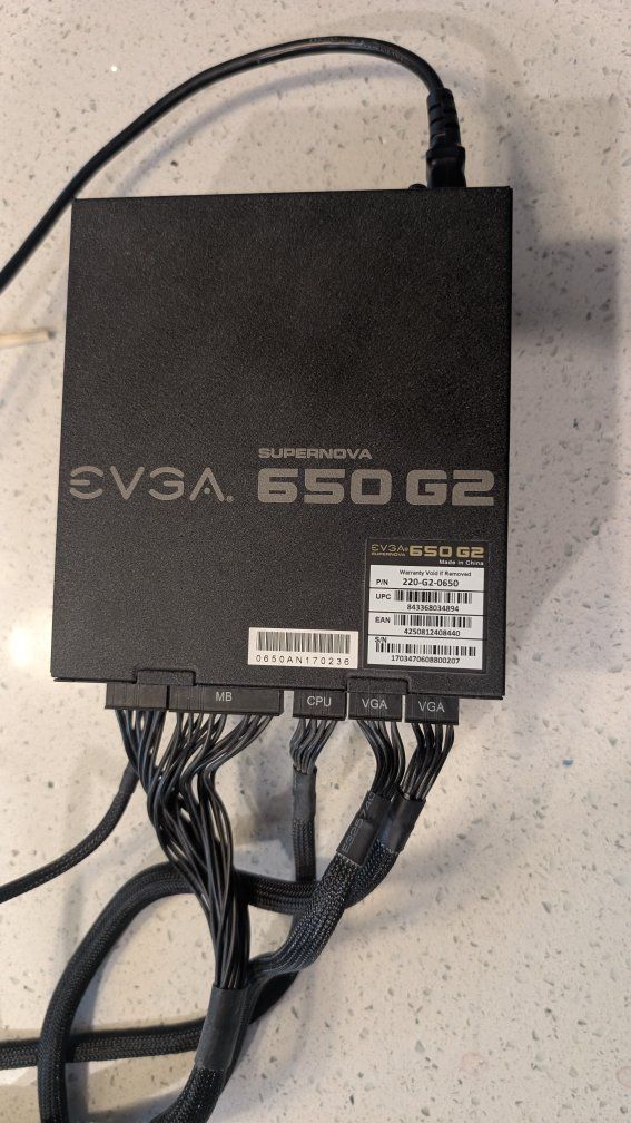EVGA Supernova 650 g2 power supply for PC