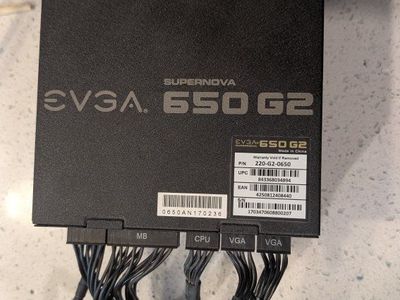 EVGA Supernova 650 g2 power supply for PC