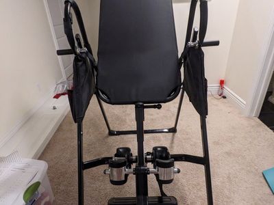 Life Gear Inversion Table Black for Back Pain Relief & Decompression Therapy