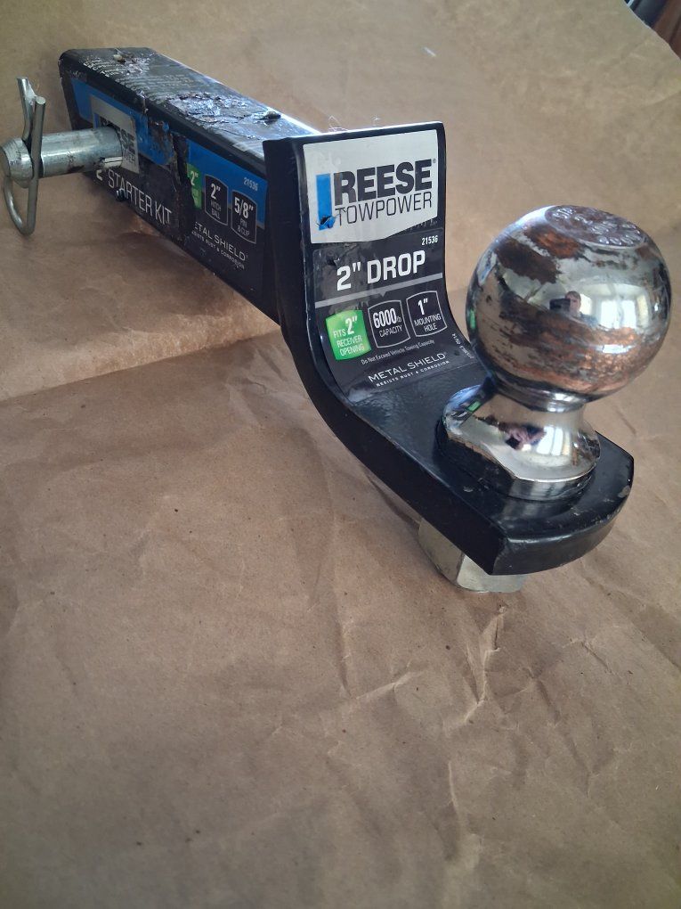 Reese Towpower 2" Drop  Hitch Ball Mount Starter Kit 6000lb Capacity