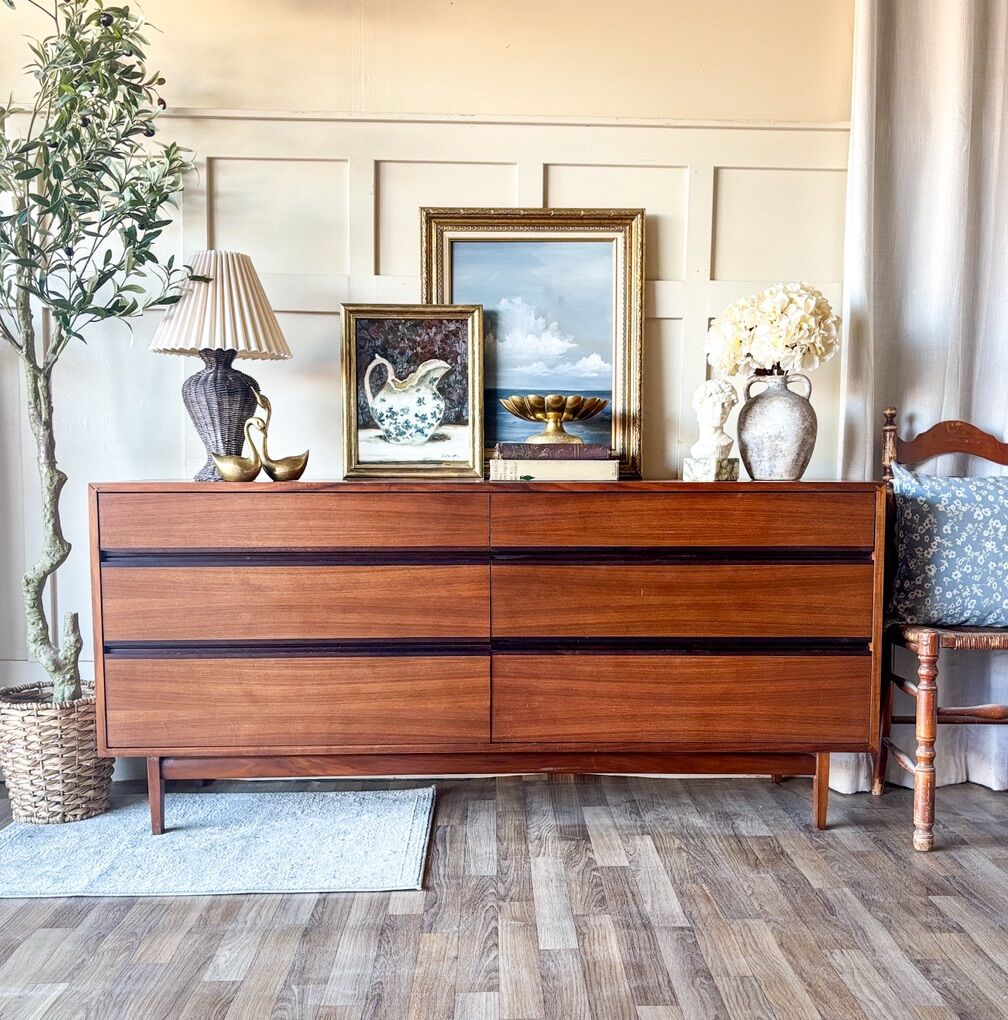 *FREE DELIVERY* Vintage MCM Walnut Sideboard