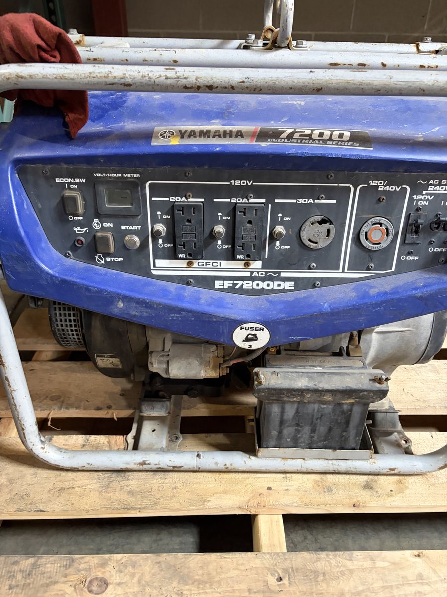Yamaha generator 7200
