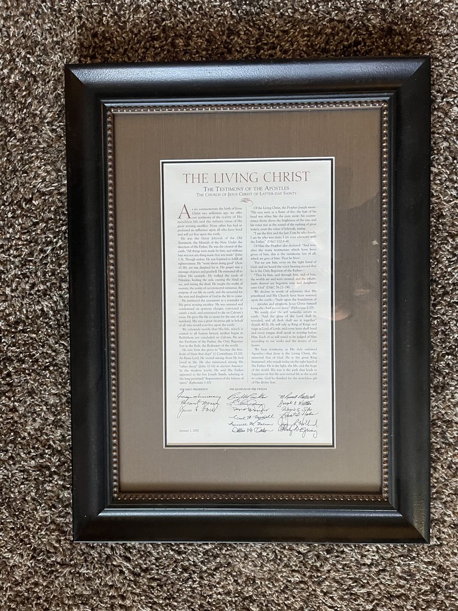Living in Christ framed 24x18