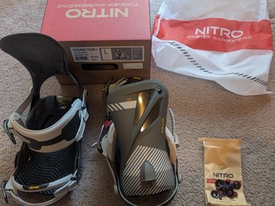Nitro Phantom + large snowboard bindings