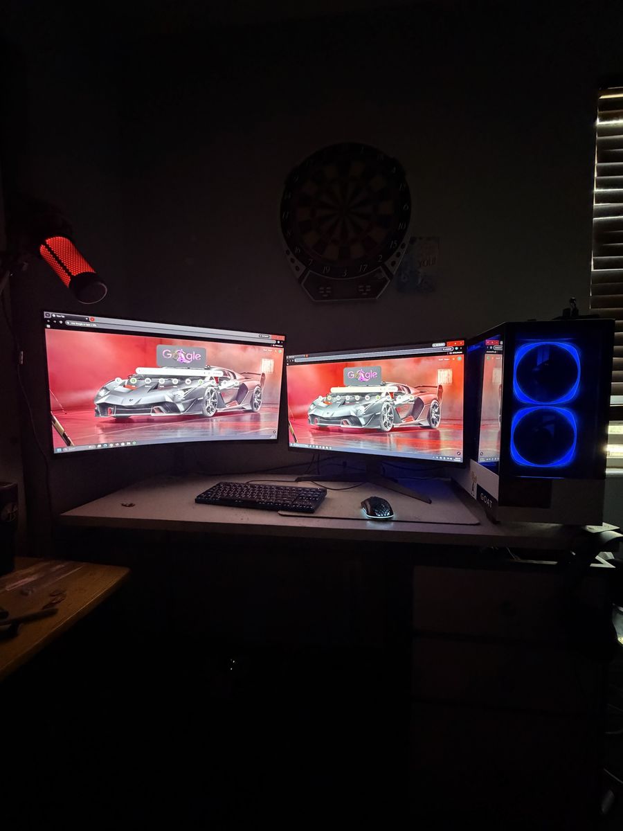 Custom Gaming PC: Intel i7-14700F, RTX 4070, 32GB DDR5 RAM, 5TB Storage, Dual Monitors
