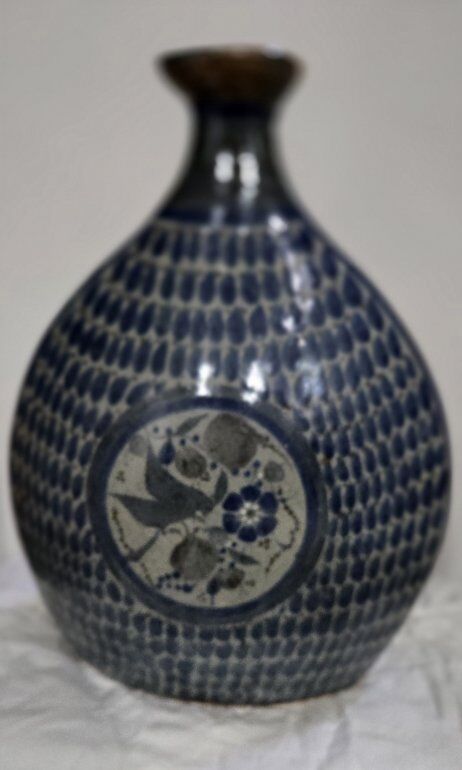 Tonala Glazed Mexican folk art Vase