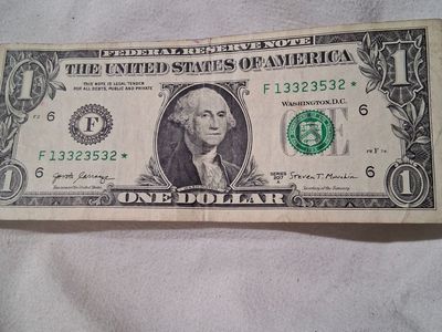 Series 2017A $1 Dollar Star Note Federal Reserve Note Circulated