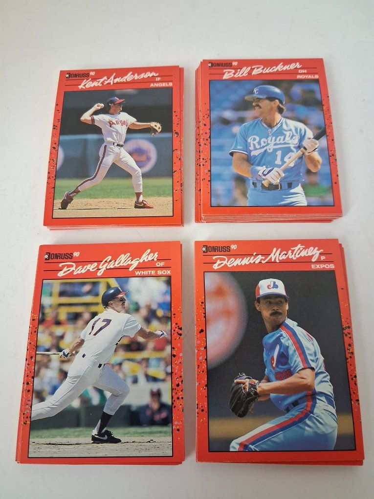 1990 Donruss Baseball 4 Packs Of ERROR CARDS 16 Cards In A Pack