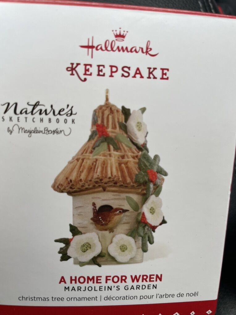 Hallmark Ornament A Home For Wren garden Nature