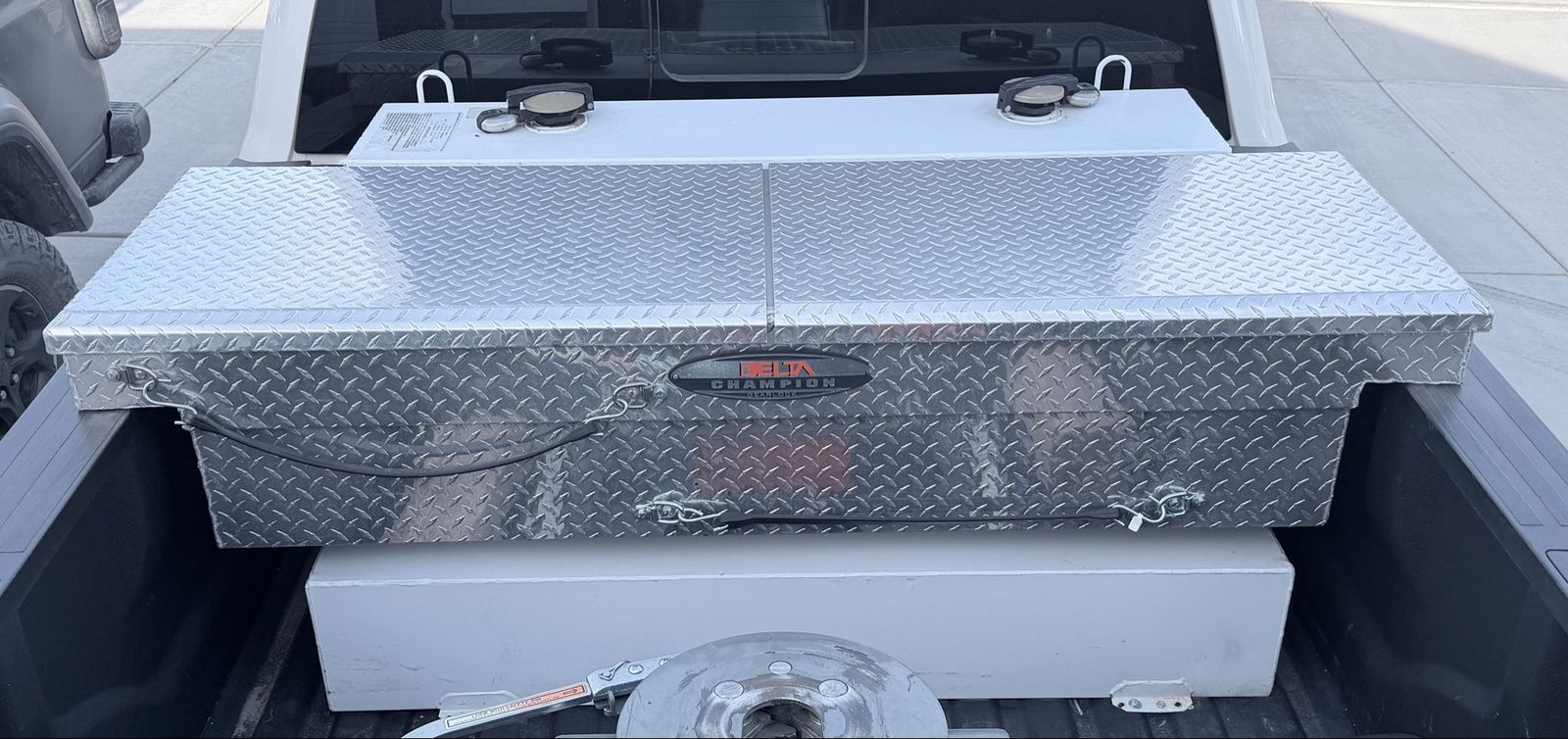 Delta Champion Diamond Plate Aluminum Truck Tool Box $200 obo
