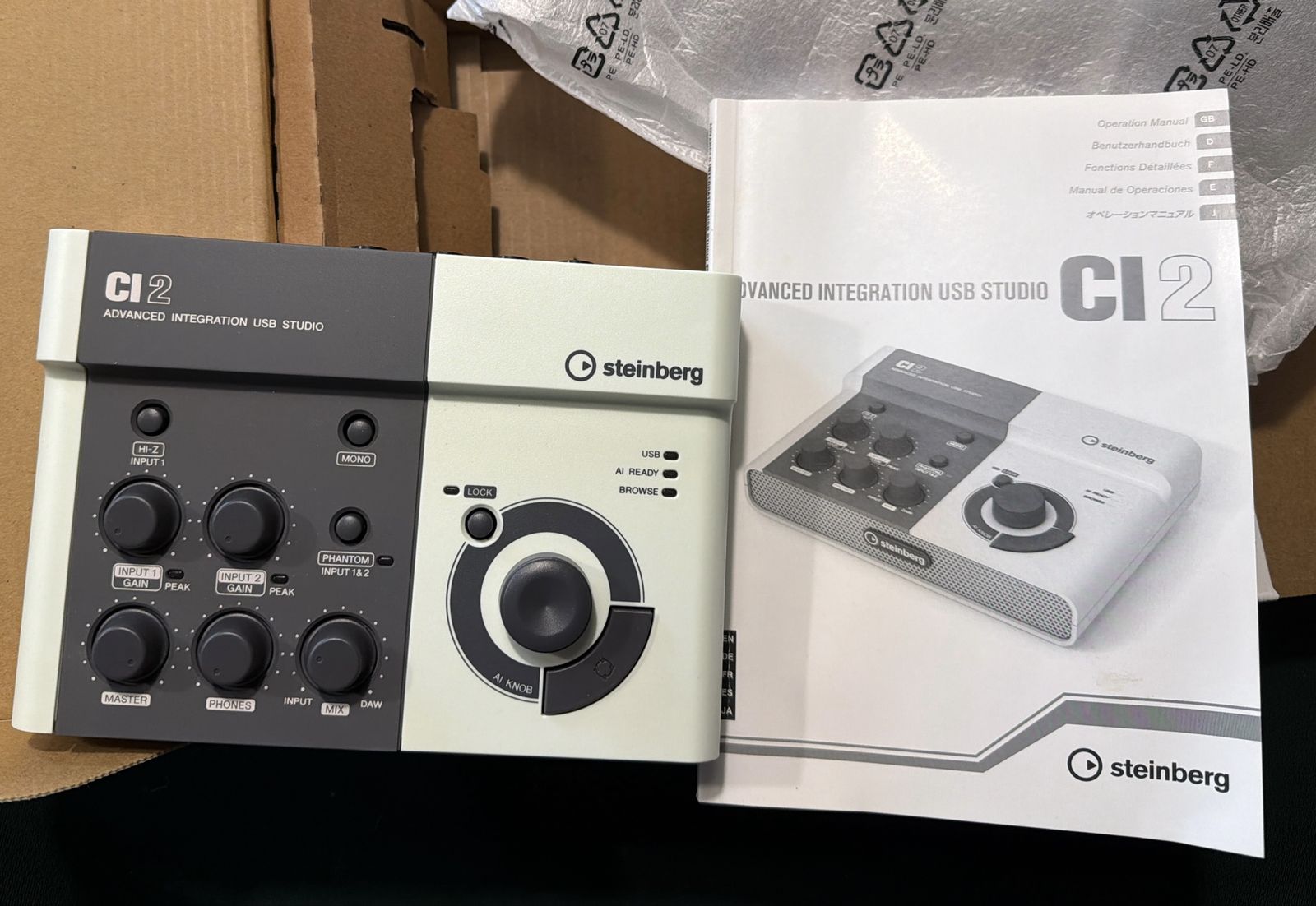 Steinberg CI2 Advanced Integration USB Studio Audio Interface with Box & Manual
