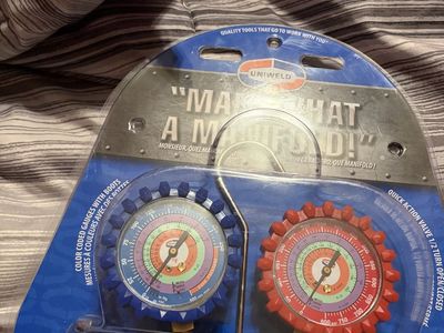 Uniweld Products Inc. HVAC Manifold Gauge Set with Hoses, "Man, What a Manifold!"