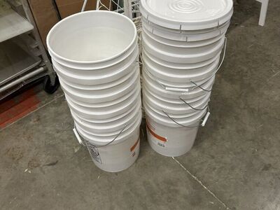 Buckets, Buckets And More Buckets With Lids