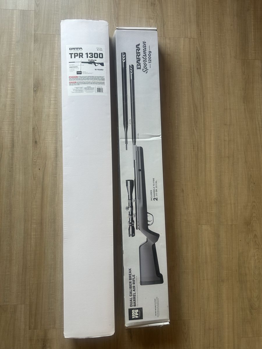 BARRA TPR 1300 / Sportsman 1200G Dual Caliber Break Barrel Air Rifle .177 & .22 CAL